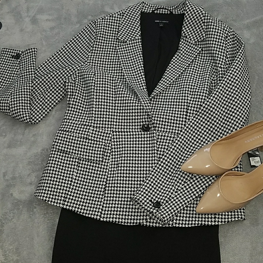 Glamour X Lane Bryant houndstooth